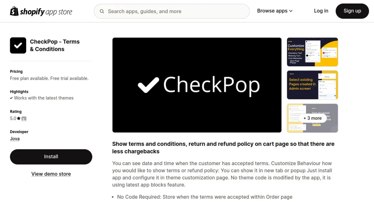 CheckPop ‑ Terms &amp; Conditions cover