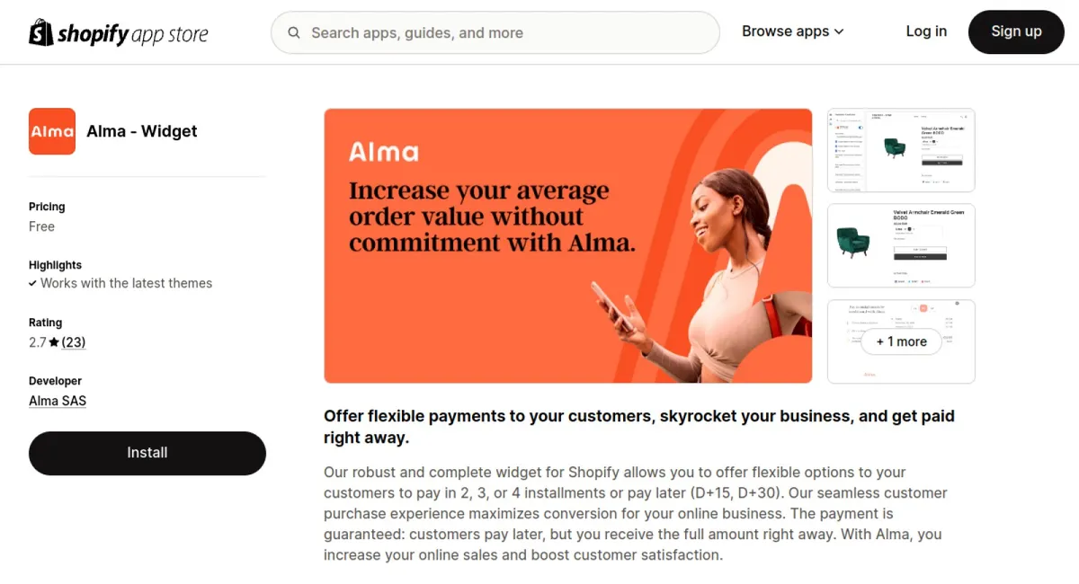 Alma ‑ Widget cover