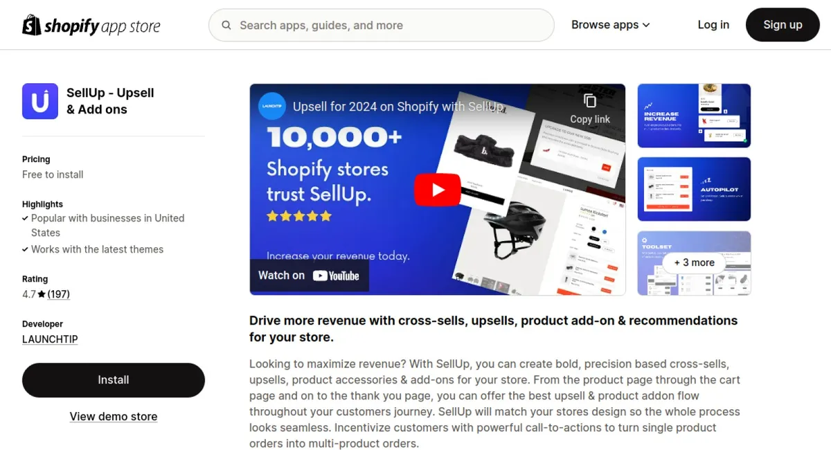 SellUp: Add ons &amp; Cart Upsell cover