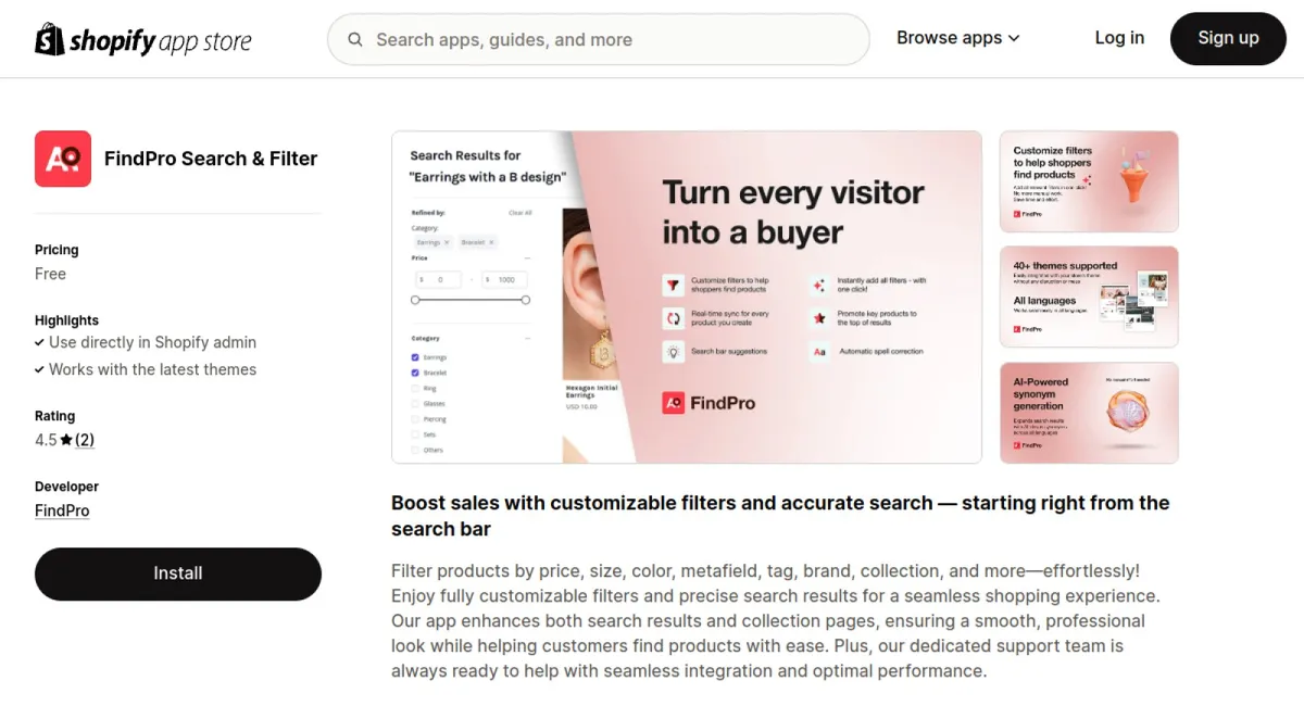 FindPro Search &amp; Filter cover