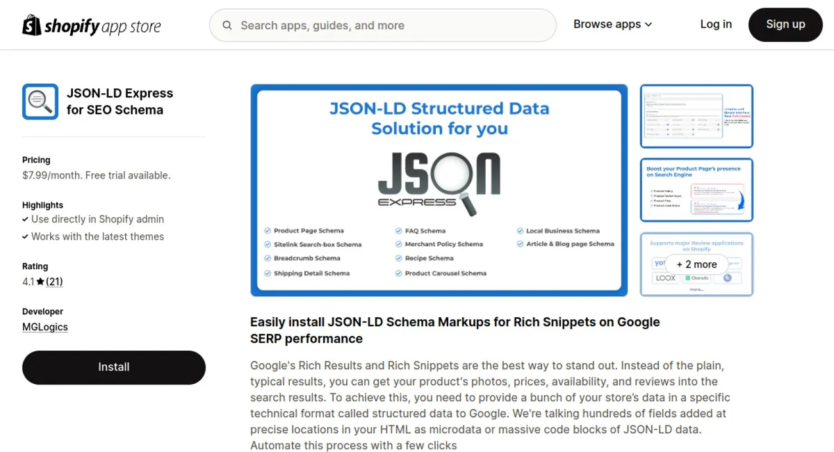 JSON‑LD Express for SEO Schema cover