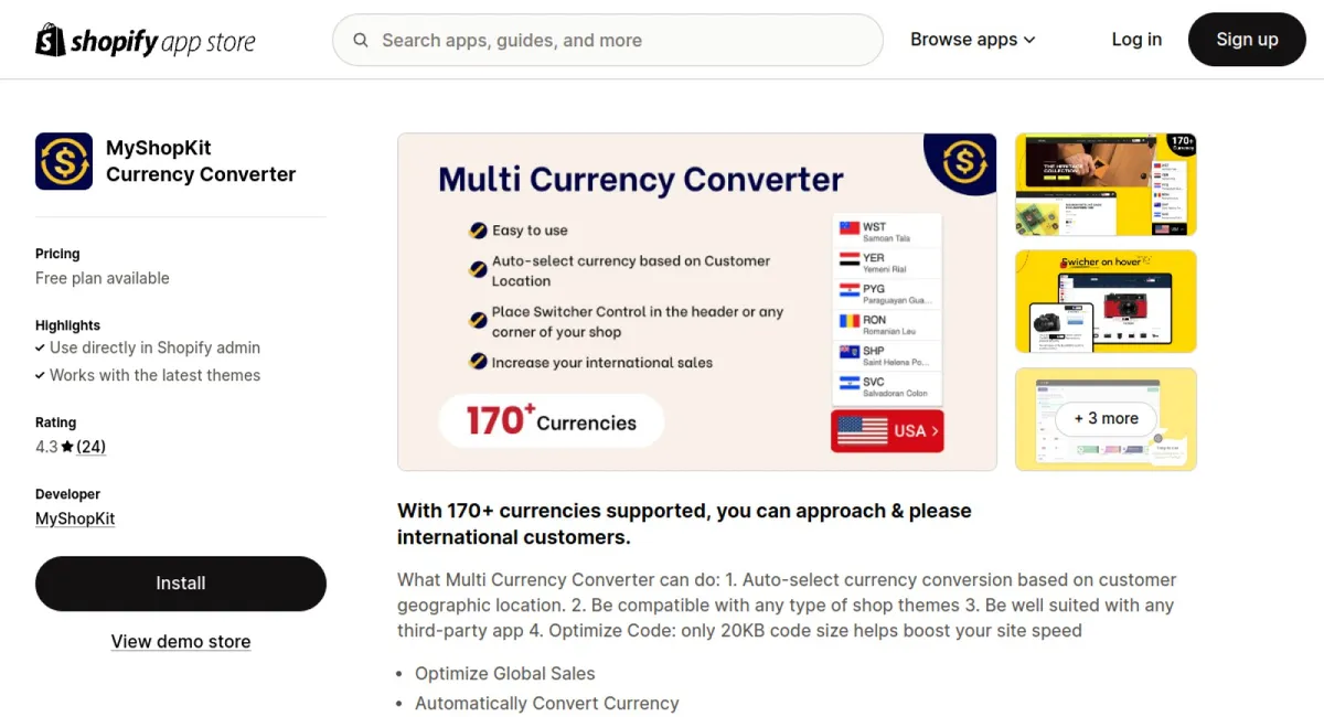 MyShopKit Currency Converter cover