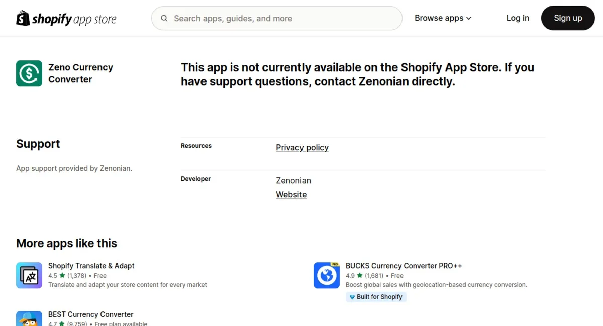 Zeno Currency Converter cover