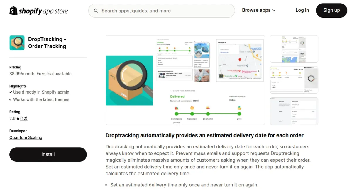 DropTracking ‑ Order Tracking cover