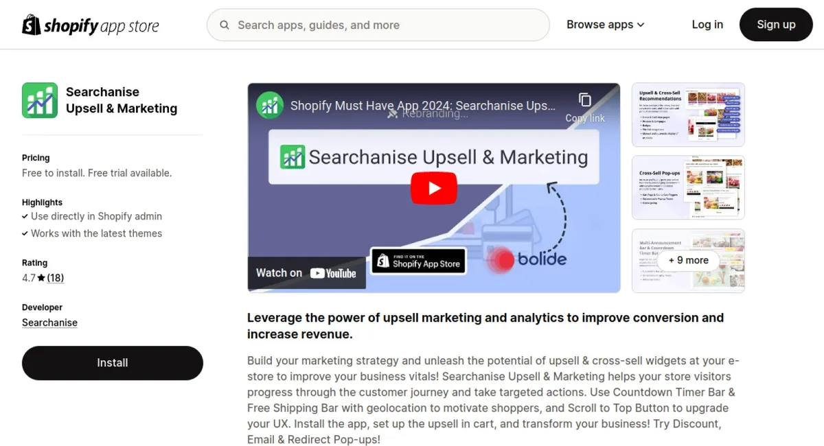 Searchanise Upsell &amp; Banners cover