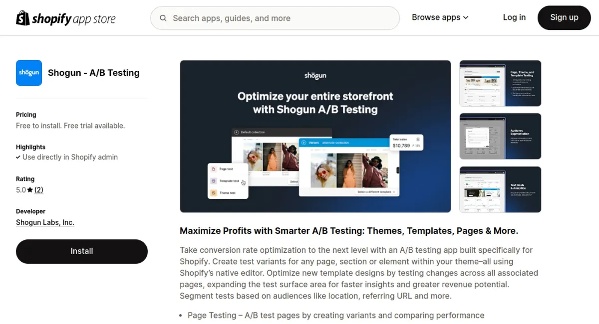 Shogun ‑ A/B Testing cover