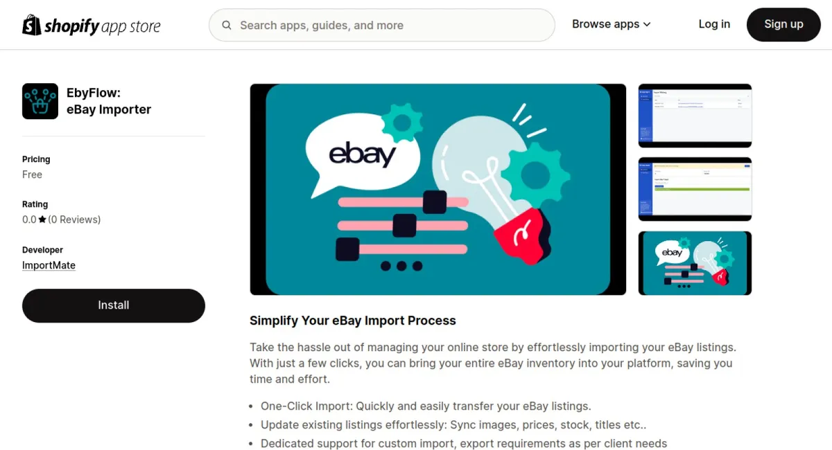 EbyFlow: eBay Importer cover