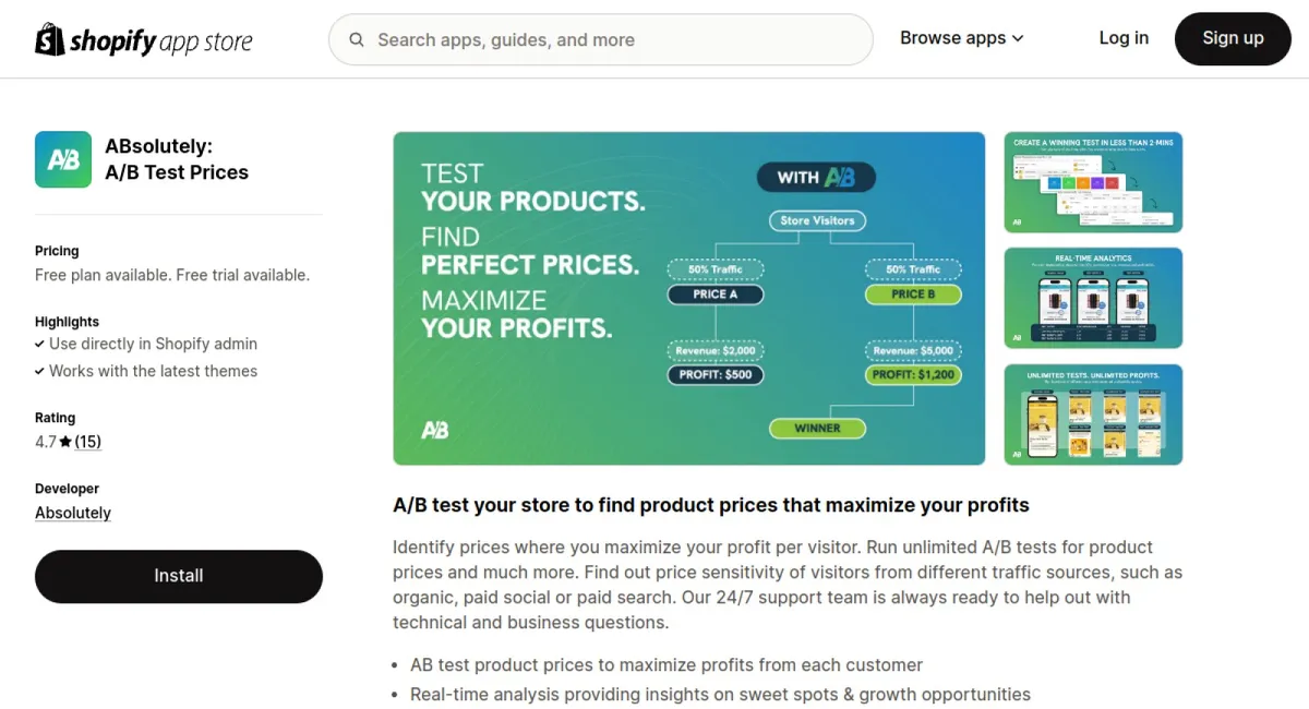 ABsolutely: A/B Test Prices cover