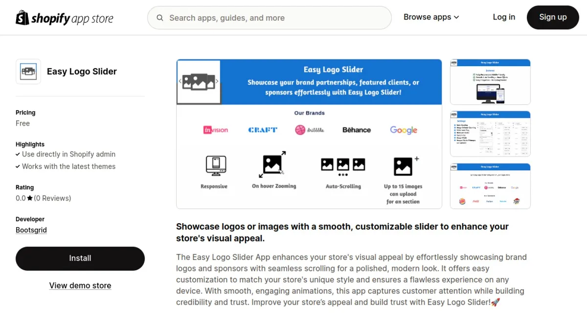 Easy Logo Slider cover
