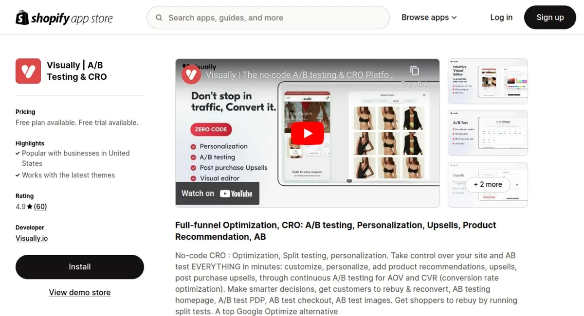 Visually | A/B Testing &amp; CRO cover