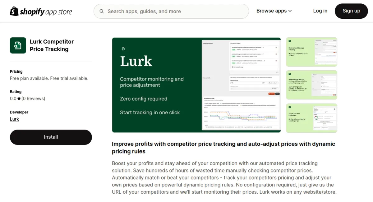 Lurk Competitor Price Tracking cover