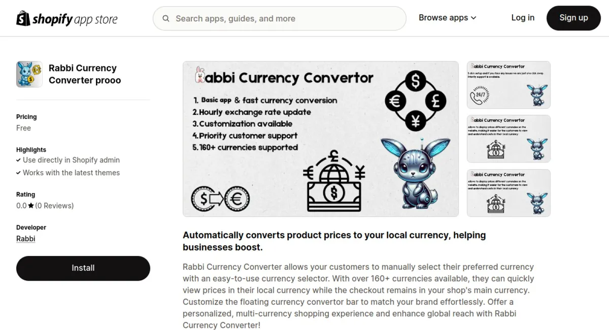 Rabbi Currency Converter prooo cover