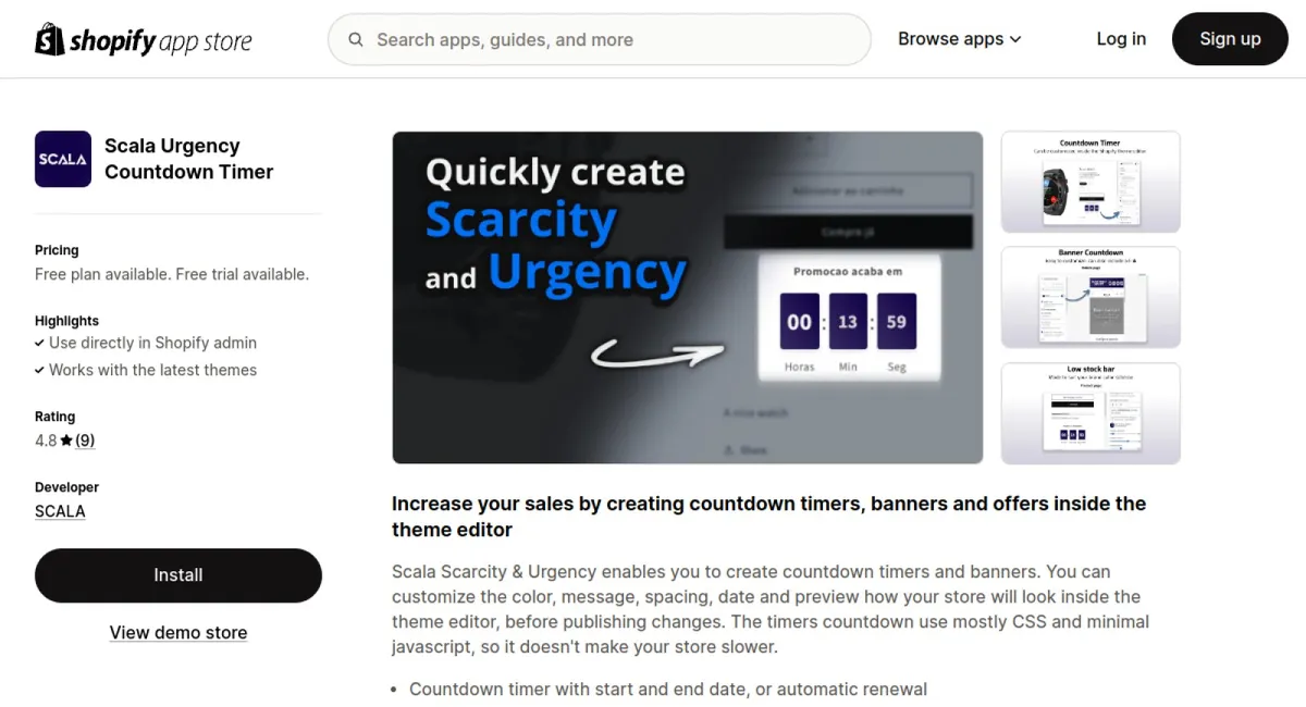 Scala Urgency Countdown Timer cover