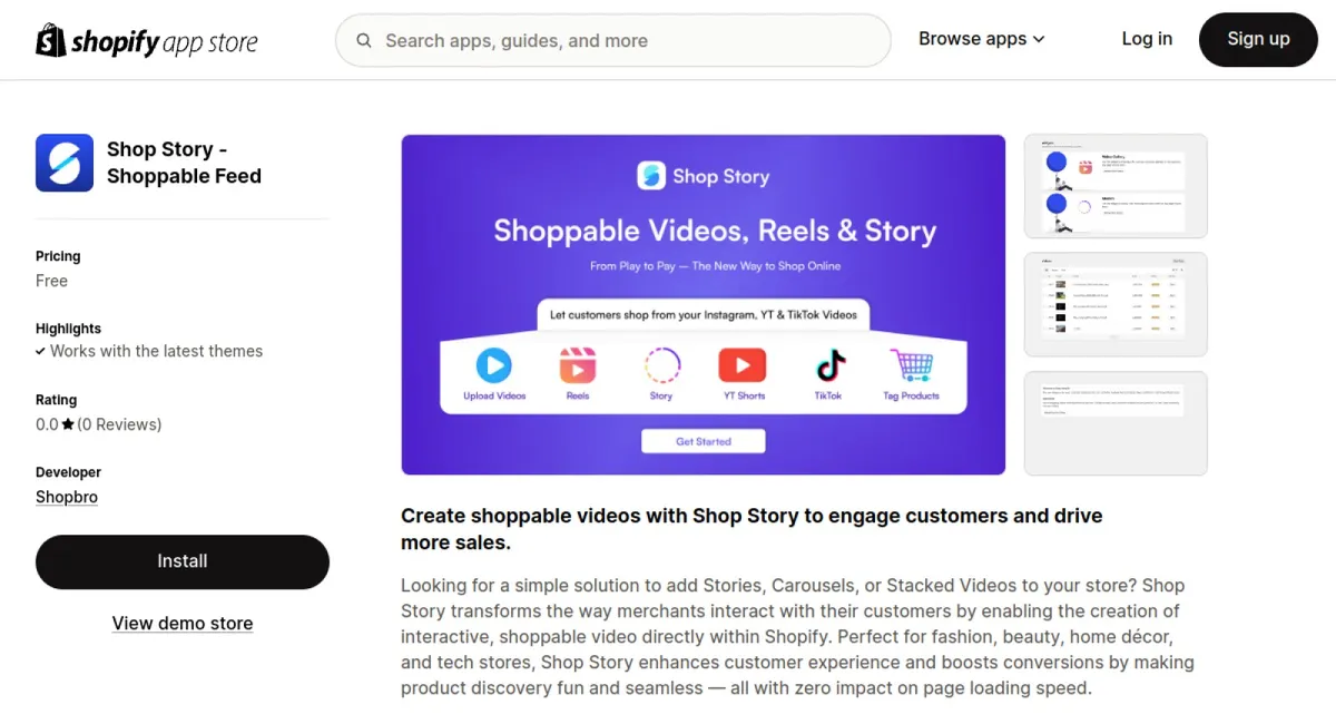 Shop Story ‑ Shoppable Feed cover