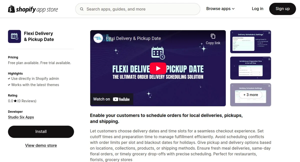 Flexi Delivery &amp; Pickup Date cover