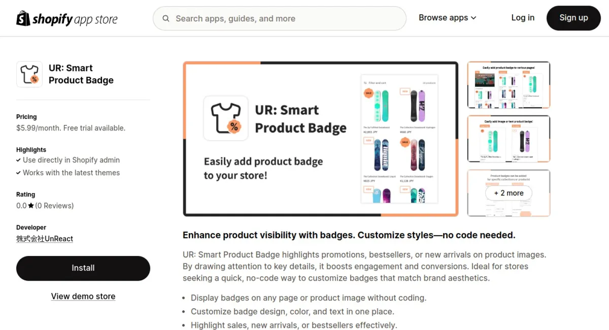 UR: Smart Product Badge cover