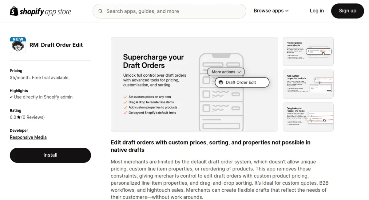 RM: Draft Order Edit cover