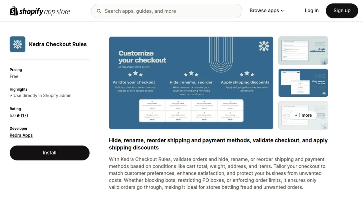 Kedra Checkout Rules cover