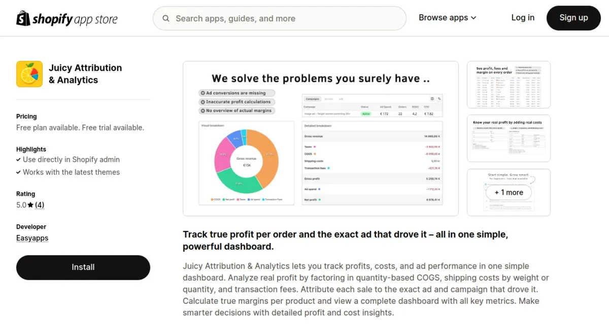 Juicy Attribution &amp; Profit cover