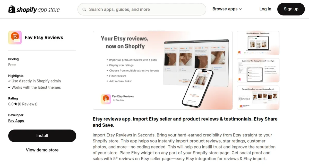 Fav Etsy Reviews cover