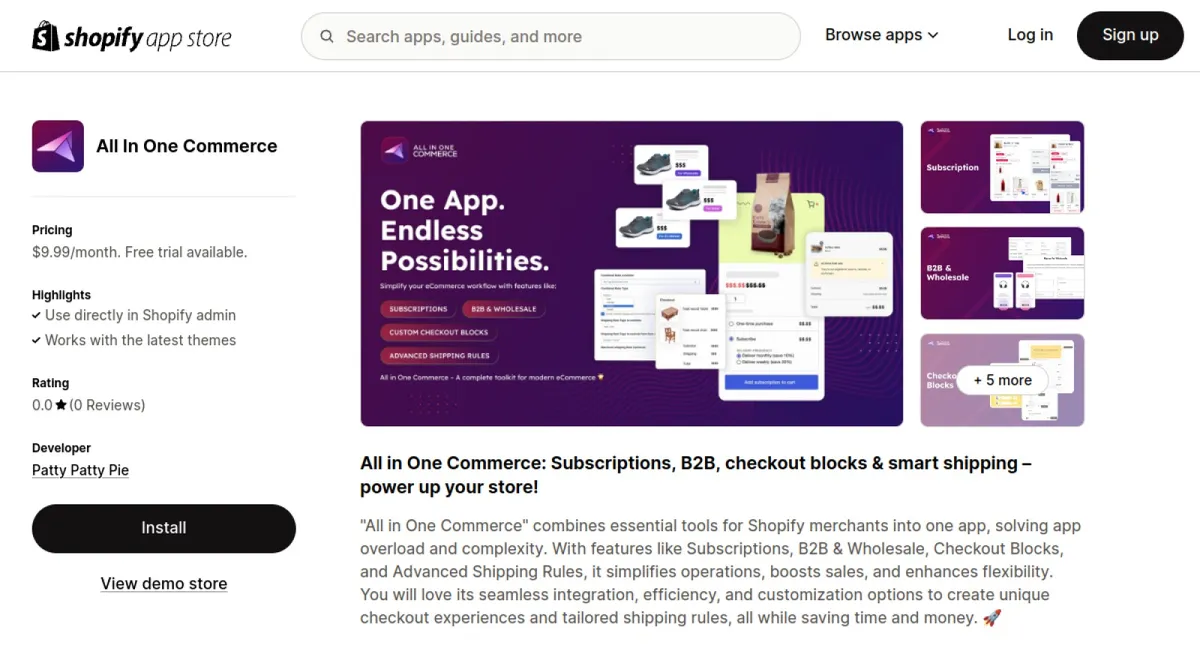 All In One Commerce cover