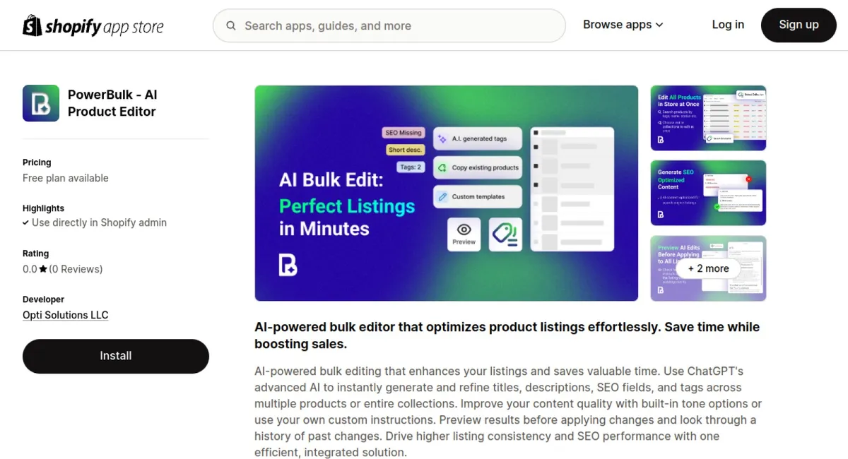 PowerBulk ‑ AI Product Editor cover
