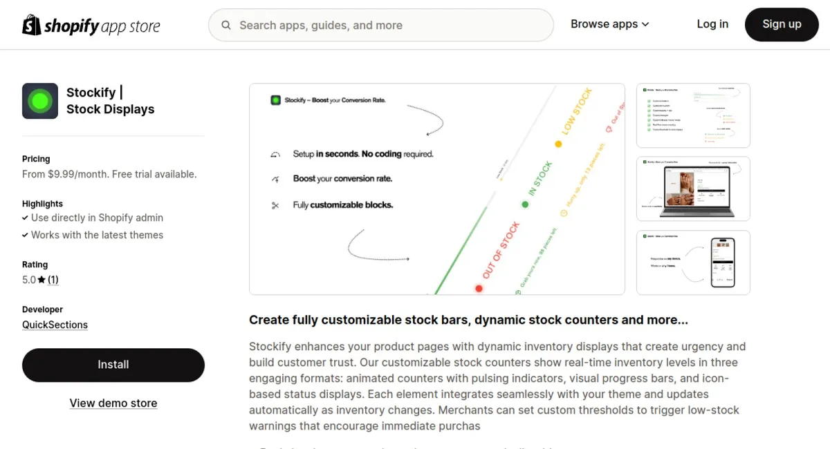 Stockify | Stock Displays cover