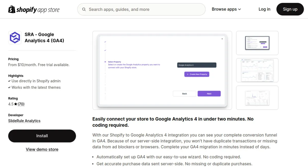 SRA ‑ Google Analytics 4 (GA4) cover