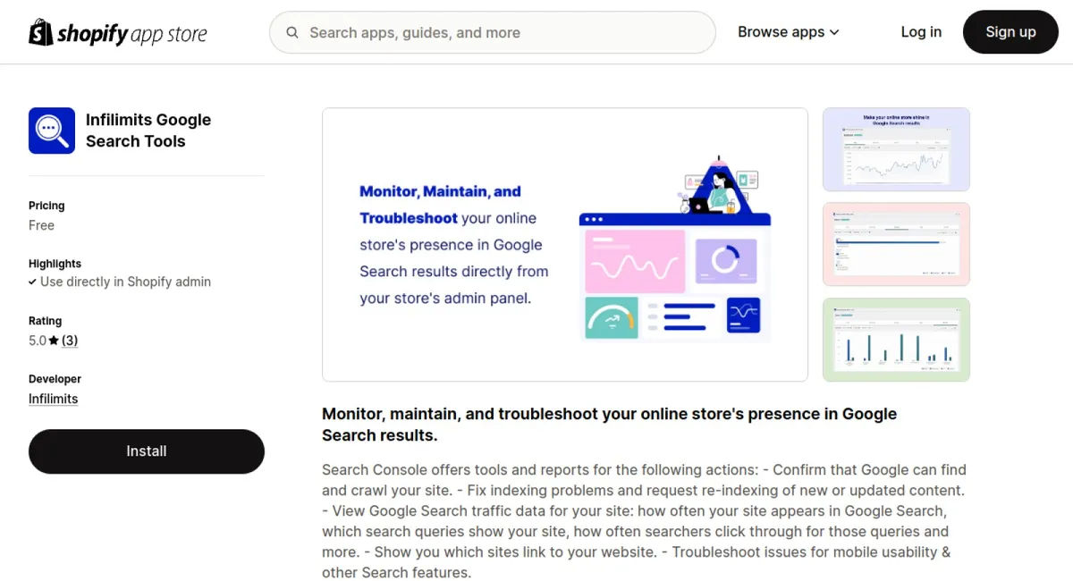 Infilimits Google Search Tools cover