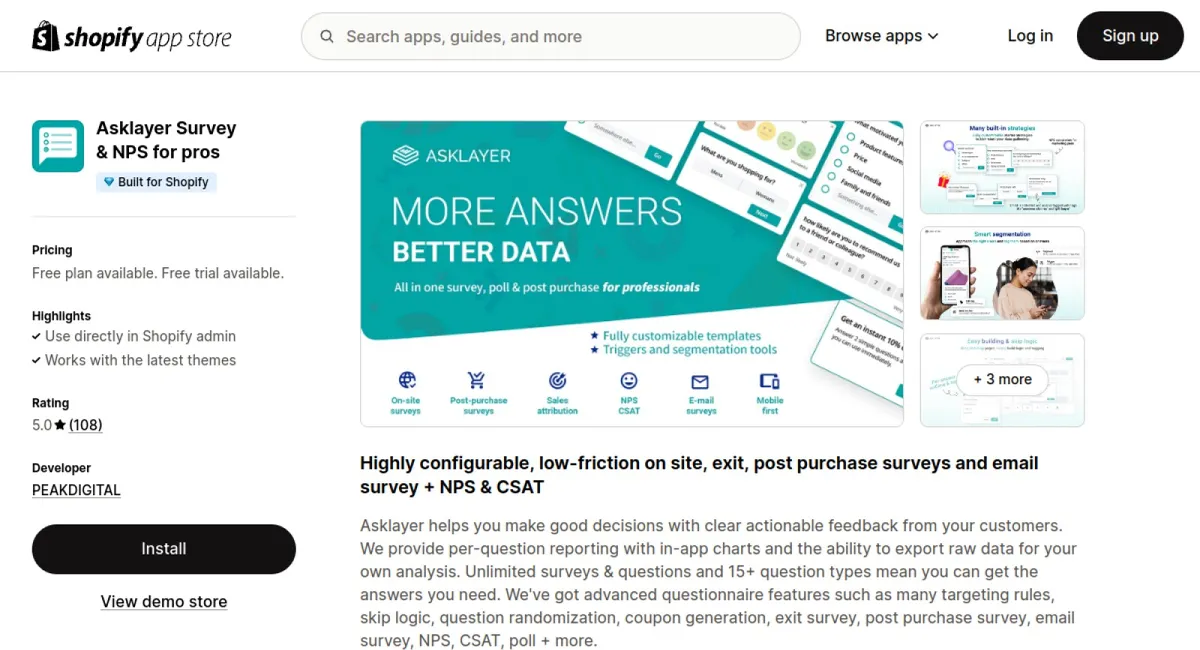 Asklayer Survey &amp; NPS for pros cover