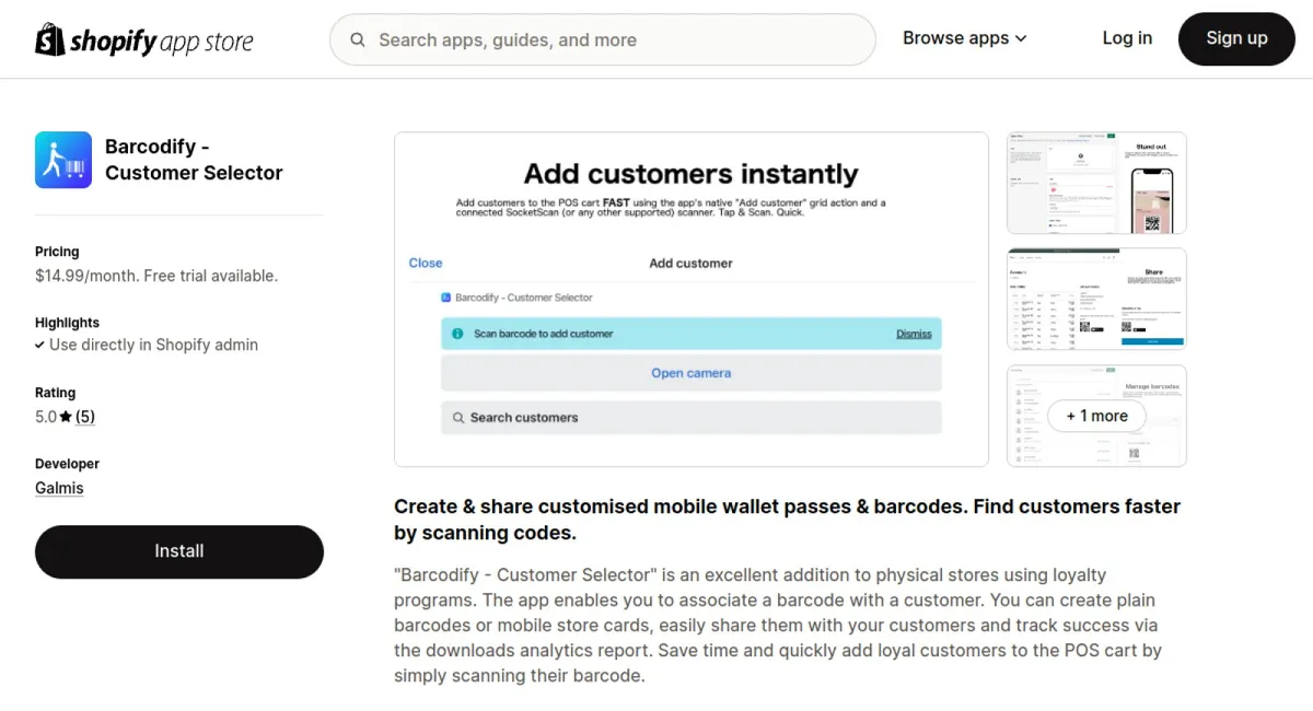 Barcodify ‑ Customer Selector cover