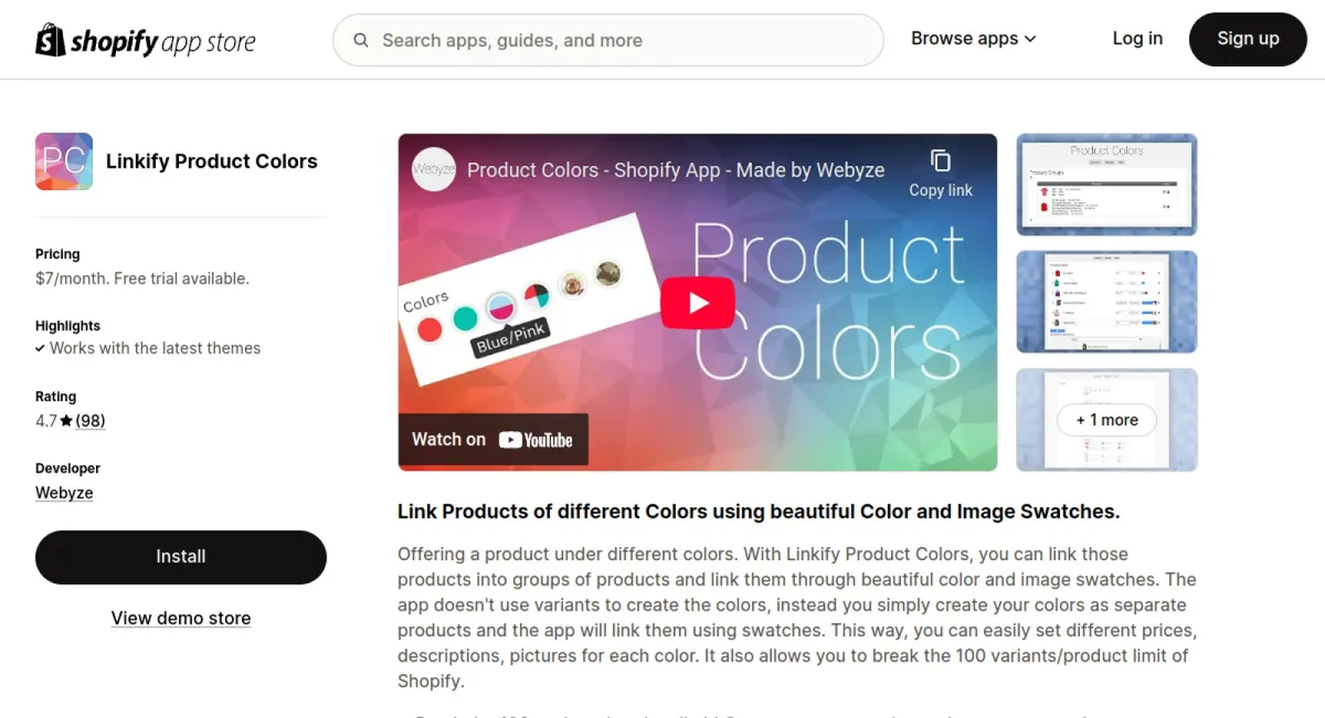 Linkify Product Colors cover