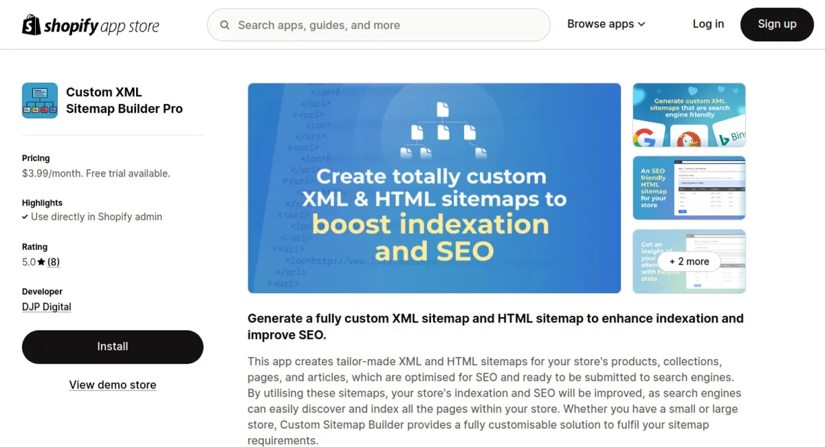 Custom XML Sitemap Builder Pro cover