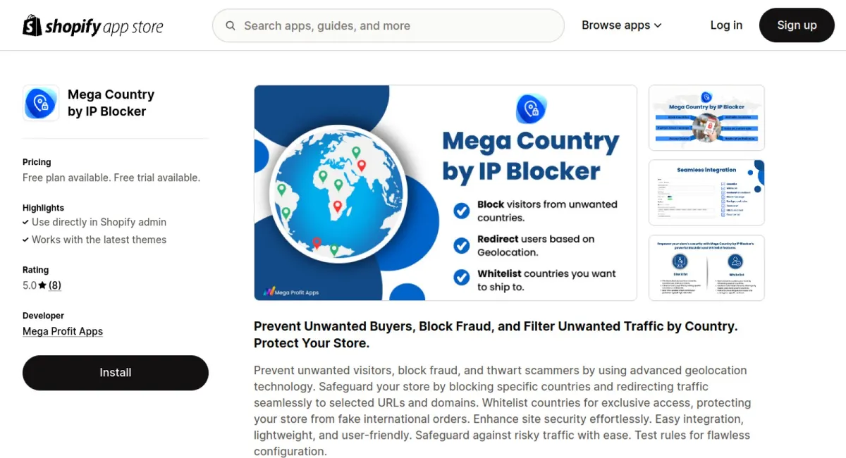 Mega Country by IP Blocker cover