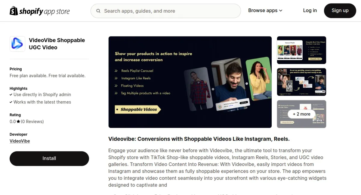 VV Shoppable Videos + Reels cover