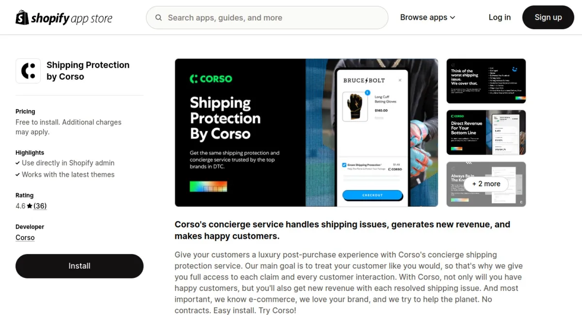 Shipping Protection by Corso cover