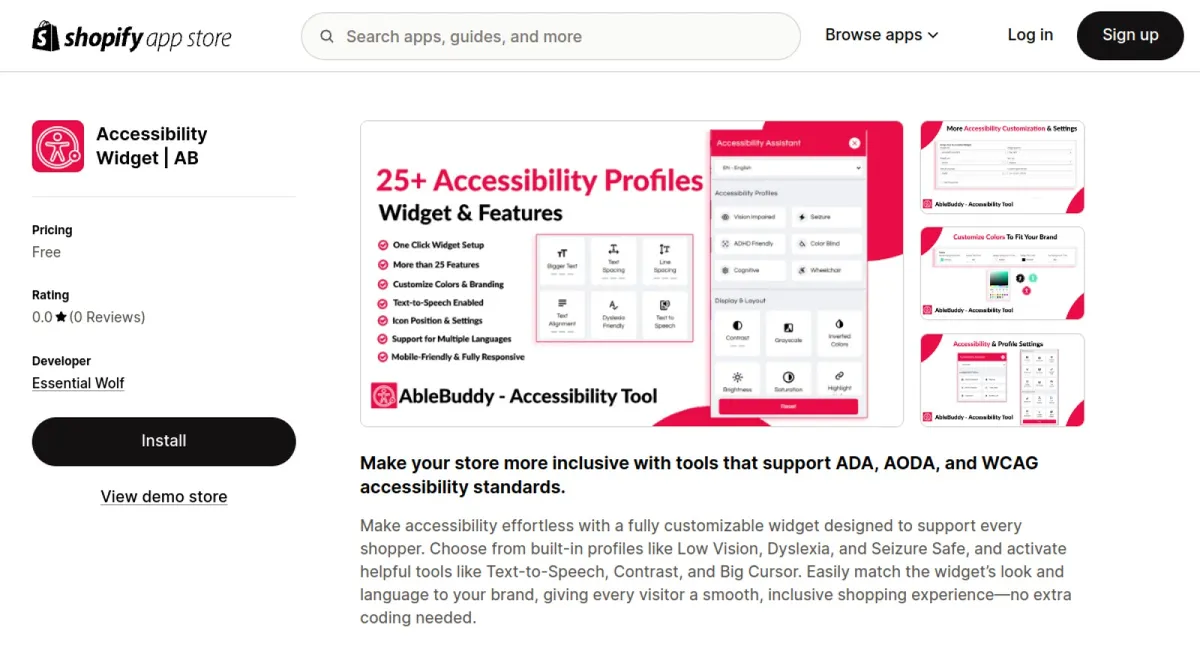 Accessibility Widget | AB cover
