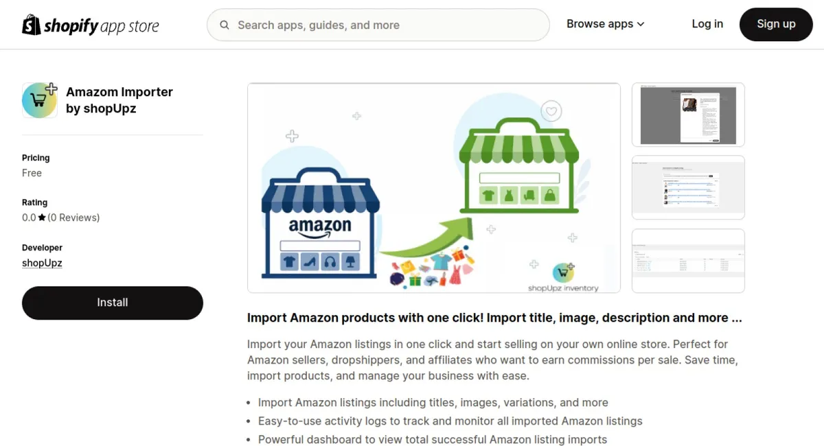 Amazon Importer by shopUpz cover