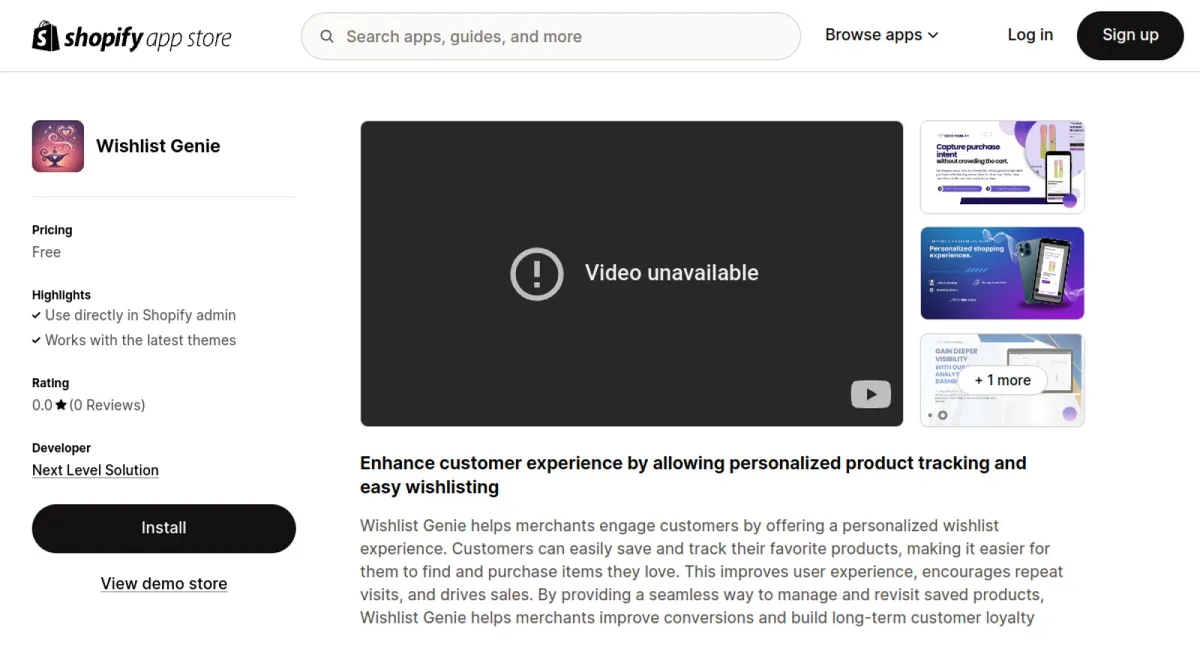 Wishlist Genie cover