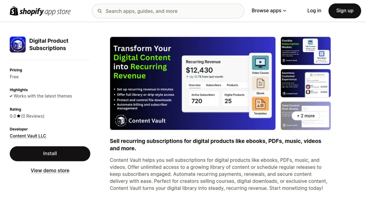Digital Product Subscriptions cover