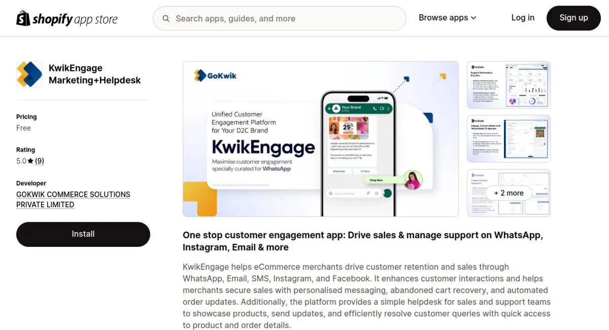 KwikEngage Marketing+Helpdesk cover