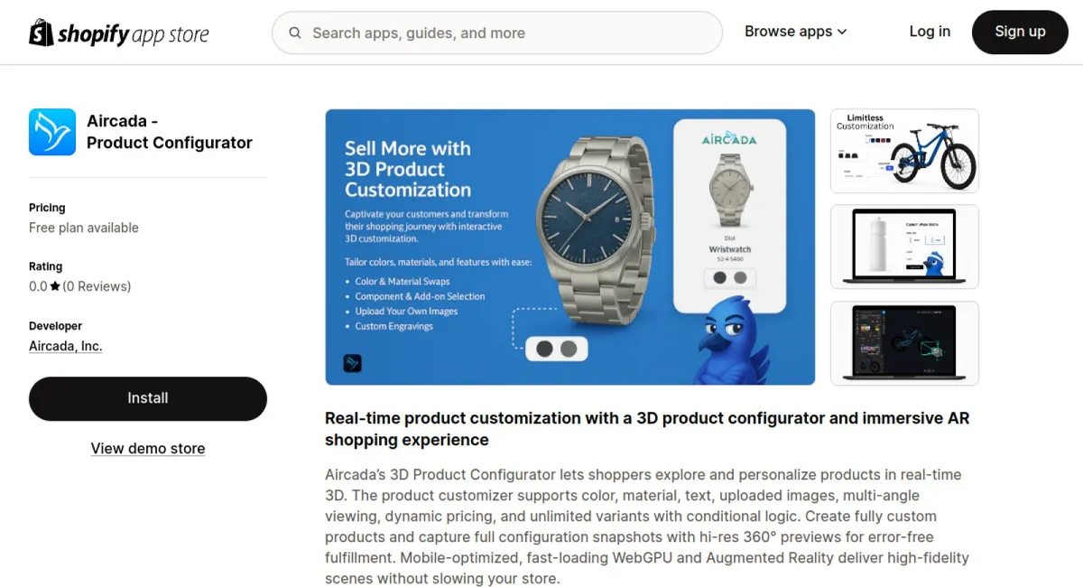 Aircada ‑ Product Configurator cover