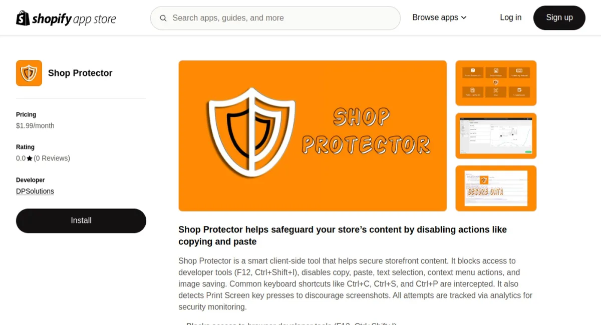 Shop Protector cover