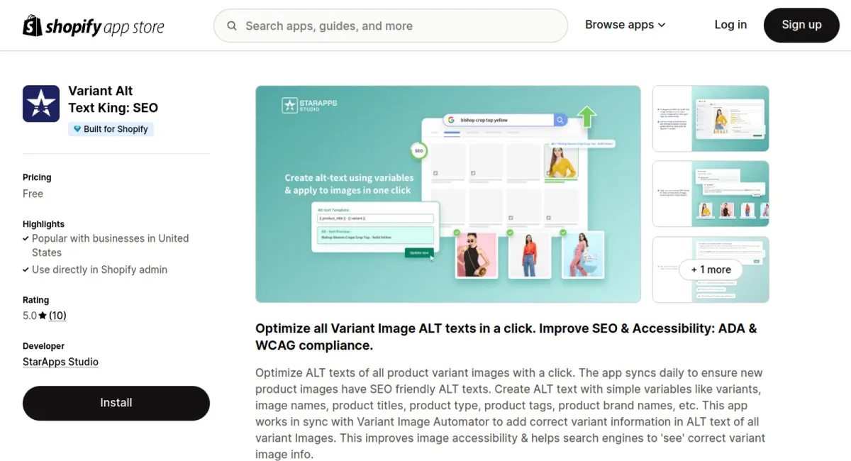 Variant Alt Text King: SEO cover