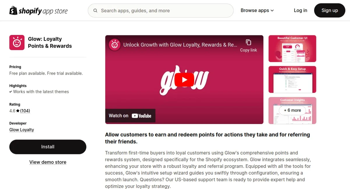 Glow: Loyalty Points &amp; Rewards cover