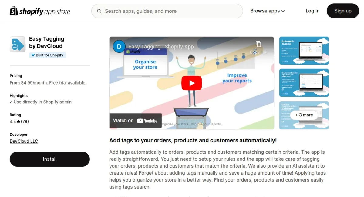 Easy Tagging by DevCloud cover
