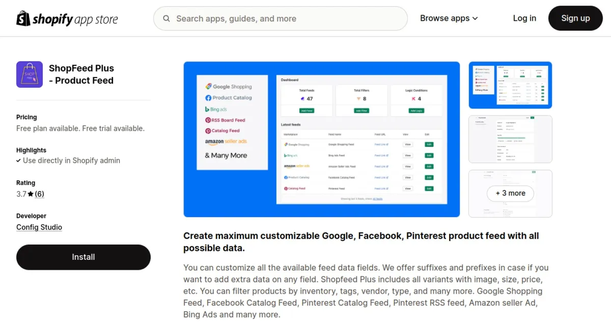 ShopFeed Plus ‑ Product Feed cover