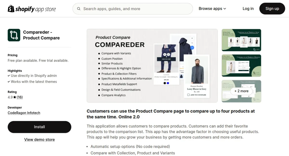 Compareder ‑ Product Compare cover