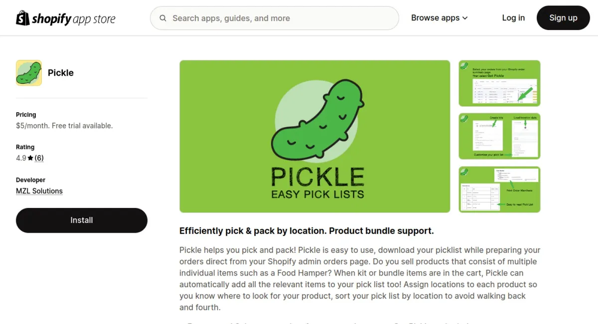 Pickle cover