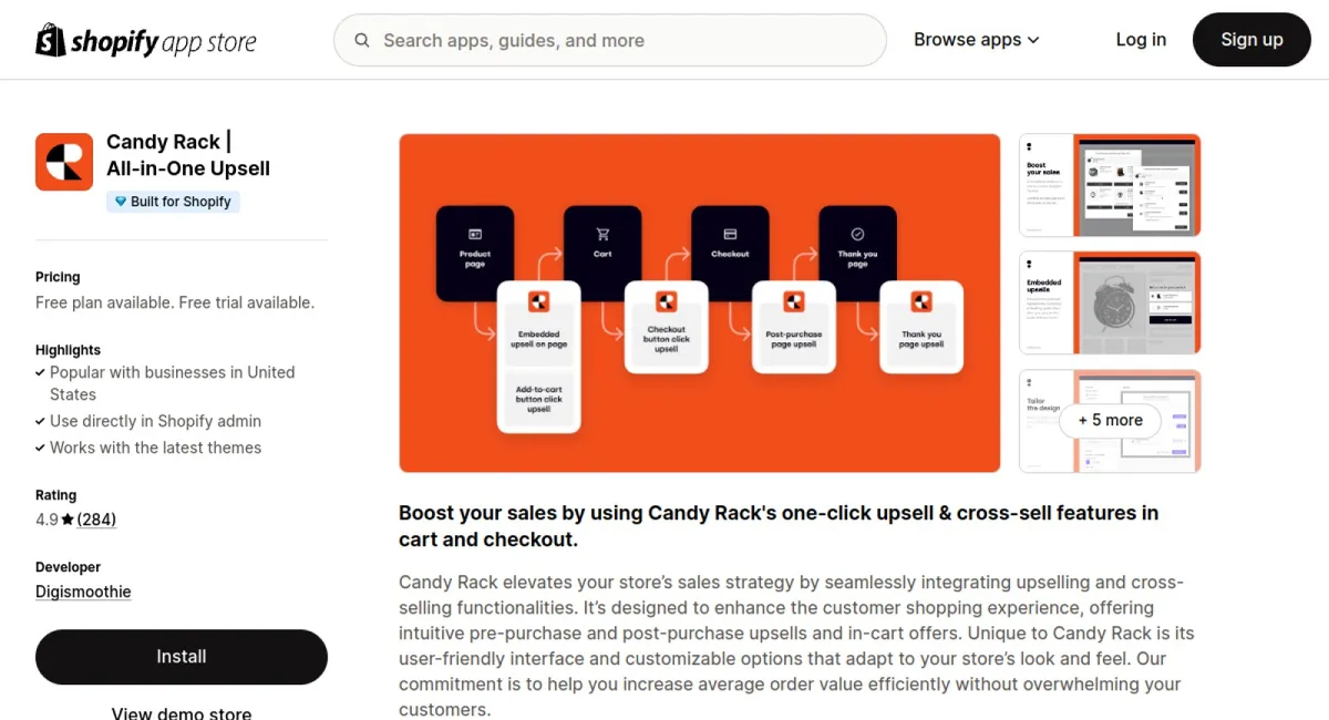 Candy Rack • All‑in‑One Upsell cover
